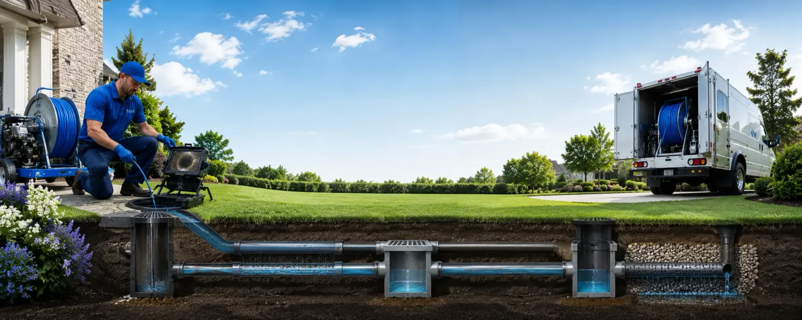Outdoor drain cleaning information for Exmore, VA